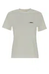 Jacquemus Le Tshirt Gros Grain Mc In Gray