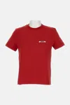 Jacquemus Short Sleeve Cotton T-shirt In Red