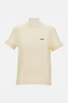 Jacquemus Le Tshirt Gros Grain Mc In Neutral