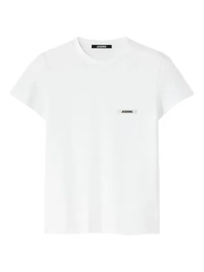Jacquemus Le Tshirt Gros Grain Mc In White
