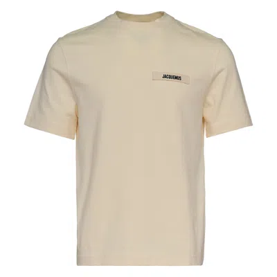 Jacquemus Le Tshirt Gros Grain In Neutral