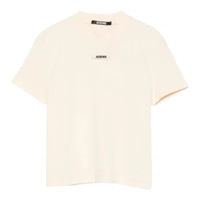 Jacquemus Le Tshirt Gros Grain In Neutral