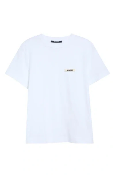 Jacquemus Le T-shirt Gros Grain T-shirt In White