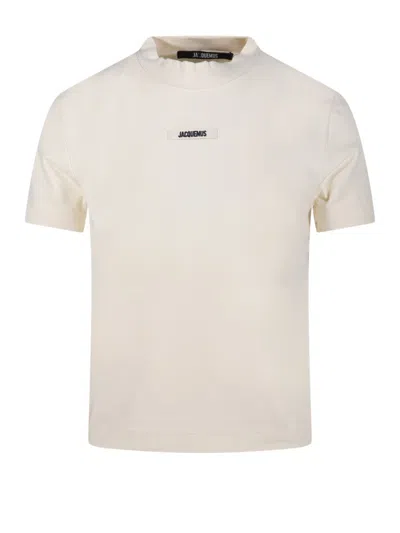 Jacquemus Le Tshirt Gros Grain In White
