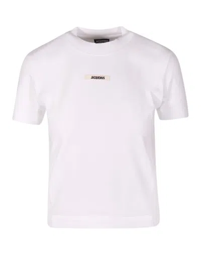 Jacquemus Le Tshirt Gros Grain In White