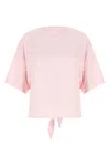 Jacquemus Moisson Oversized Open-back Jersey T-shirt In Pink