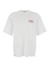 Jacquemus Mens Station Patch White Stazione Brand-patch Cotton-jersey T-shirt In White