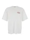 Jacquemus Mens Station Patch White Stazione Brand-patch Cotton-jersey T-shirt In White