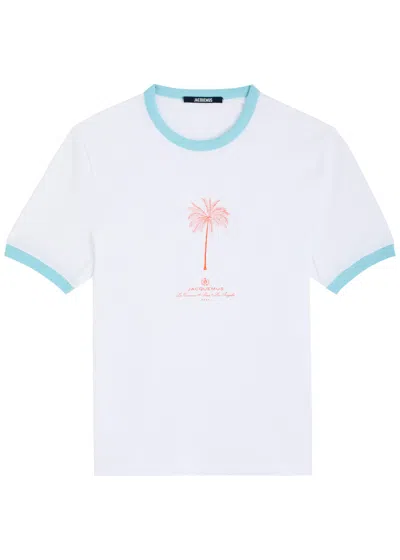 JACQUEMUS JACQUEMUS LE TSHIRT VENICE PRINTED COTTON T-SHIRT