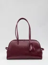 Jacquemus Womens Burgundy Le Petit Turismo Leather Top Handle Bag