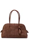 Jacquemus Womens Dark Brown Le Turismo Embossed Leather-suede Shoulder Bag In Brown