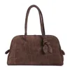 Jacquemus Womens Dark Brown Le Turismo Embossed Leather-suede Shoulder Bag In Brown