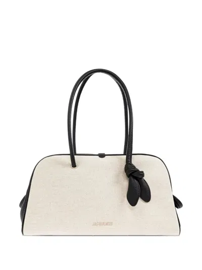 Jacquemus Le Turismo Knotted Tote Bag In White