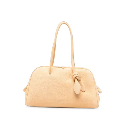 Jacquemus Le Turismo Knotted-handle Tote Bag In Yellow