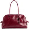 Jacquemus Le Turismo Soft Calf Leather Shoulder Bag In Burgundy