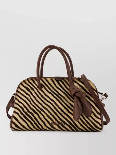 Jacquemus Le Turismo Leather Clutch Bag In Brown