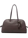 Jacquemus Le Turismo Shoulder Bag Knotted Detail Leather In Brown