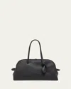 Jacquemus Le Petit Turismo Grain Leather Bag In Black