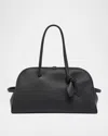 Jacquemus Il Turismo Leather Shoulder Bag In Black