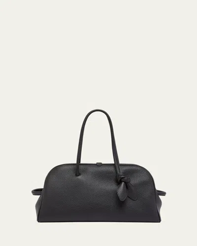 Jacquemus Le Turismo Leather Shoulder Bag In Black