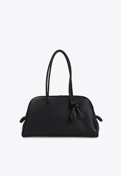 Jacquemus Le Turismo Leather Top Handle Bag In Black