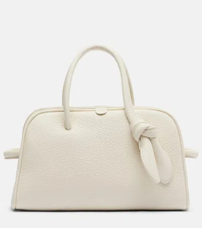 Jacquemus Le Turismo Leather Tote Bag In White