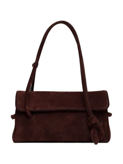 Jacquemus Le Turismo Long Leather Handbag In Burgundy