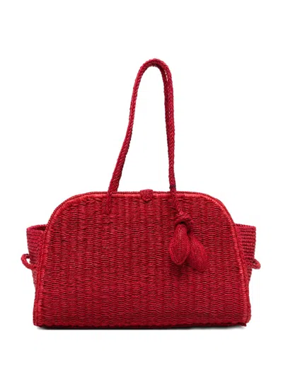 Jacquemus Le Turismo Rafia Handbag In Black