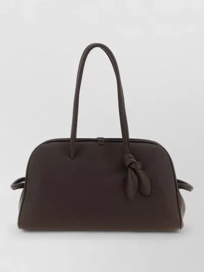 JACQUEMUS LE TURISMO SHOULDER BAG KNOTTED DETAIL LEATHER
