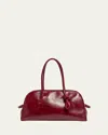 Jacquemus Le Turismo Soft Calf Leather Shoulder Bag In Burgundy