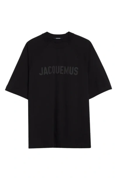 JACQUEMUS JACQUEMUS LE TYPO COTTON LOGO GRAPHIC T-SHIRT