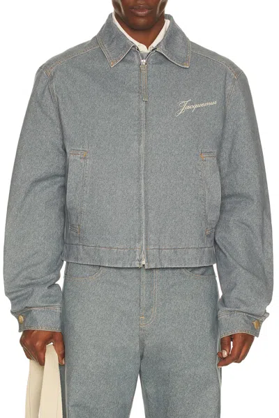 Jacquemus Le Veste De-nimes Canevas In Blue