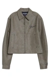 Jacquemus Le Veste De-nîmes Canevas Denim Jacket In Brown