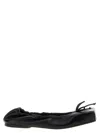 Jacquemus Leather Ballet Ballet Flat In Black