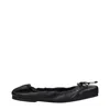 Jacquemus Black Square-toe Shoes With Gathered Upper In Black