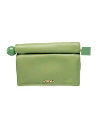 Pre-owned Jacquemus Leather Belt Bag In Green