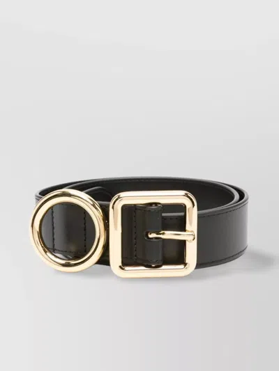 Jacquemus Leather Belt In Neutrals