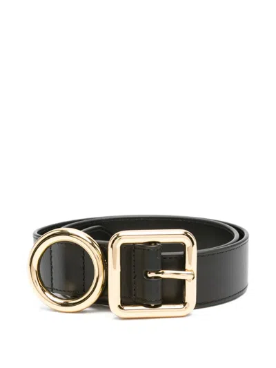 Jacquemus Leather Belt With Double Buckle