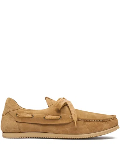 JACQUEMUS LEATHER BOAT SHOES