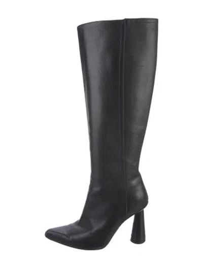 Pre-owned Jacquemus Leather Boots In Black