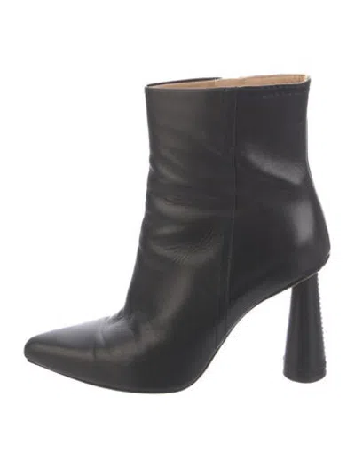 Pre-owned Jacquemus Leather Boots In Black