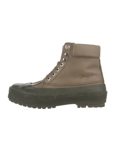 Pre-owned Jacquemus Leather Boots In Neutrals