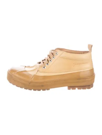 Pre-owned Jacquemus Leather Boots In Neutrals