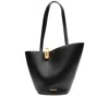 Jacquemus The Medium Bambola Asymmetric Leather Bucket Bag