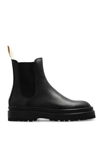 JACQUEMUS LEATHER CHELSEA BOOTS