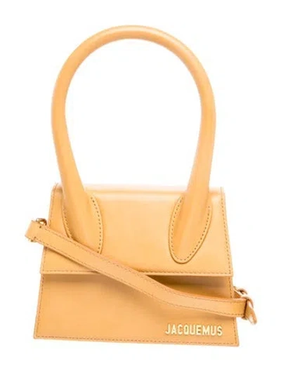 Pre-owned Jacquemus Leather Chiquito Large In Neutral