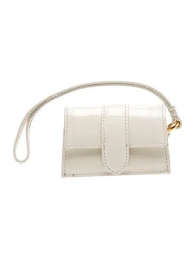 Pre-owned Jacquemus Leather Clutch In Neutral