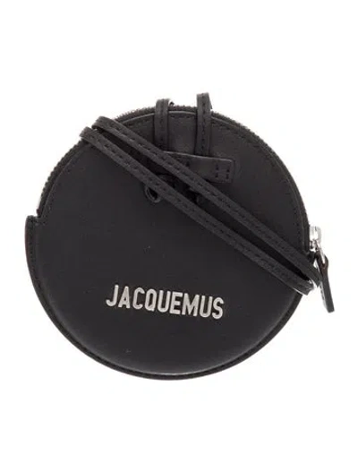 Pre-owned Jacquemus Leather Crossbody Bag In Black