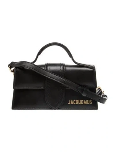 Pre-owned Jacquemus Leather Crossbody Bag In Black