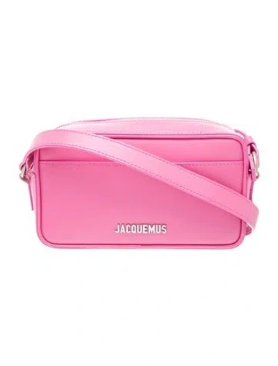 Pre-owned Jacquemus Leather Crossbody Bag In Pink